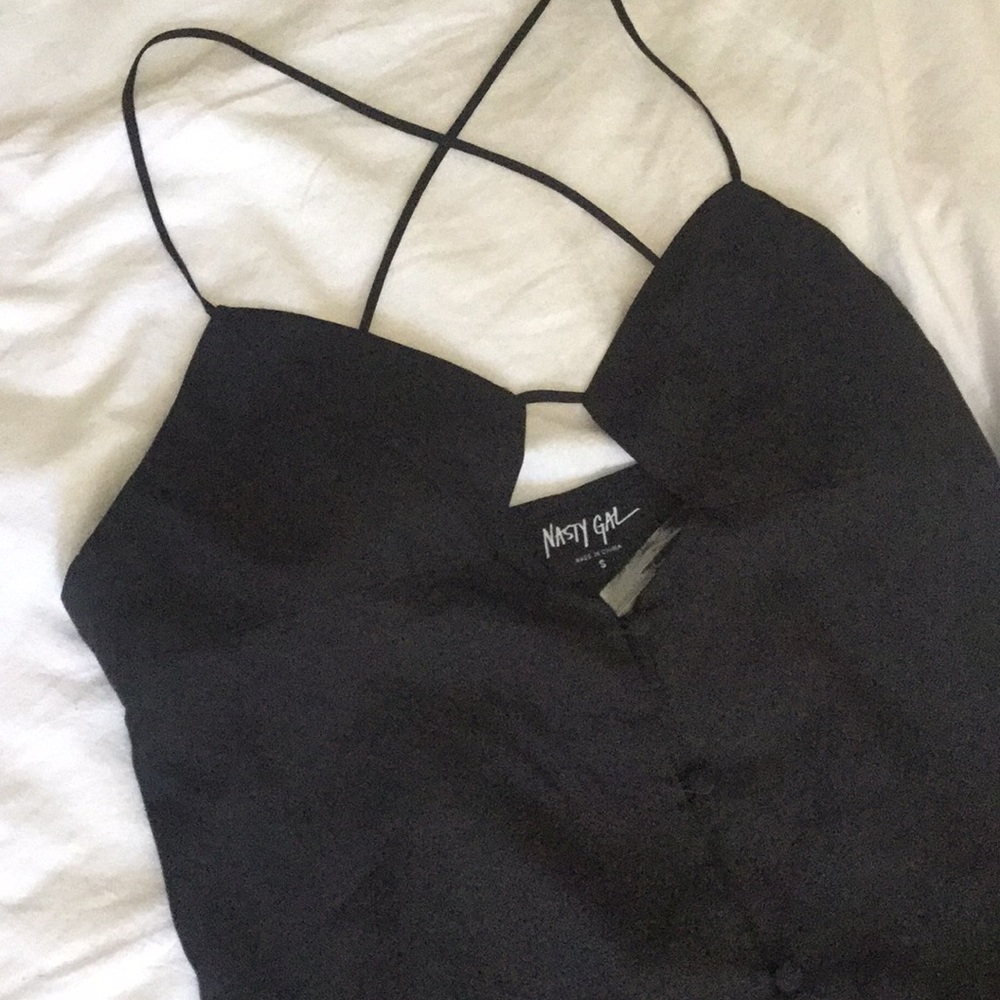 Nasty Gal criss cross back dress